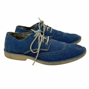 Sperry Top-Sider Derby Dress Shoes Blue Denim Size 11